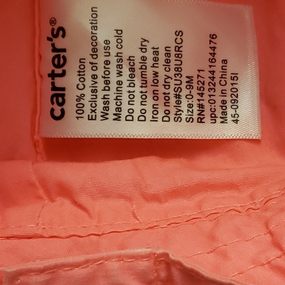 Carter's Pink Baby Hat. Place Fringe Blouse - Picture 6 of 7